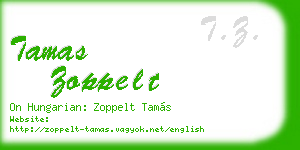 tamas zoppelt business card